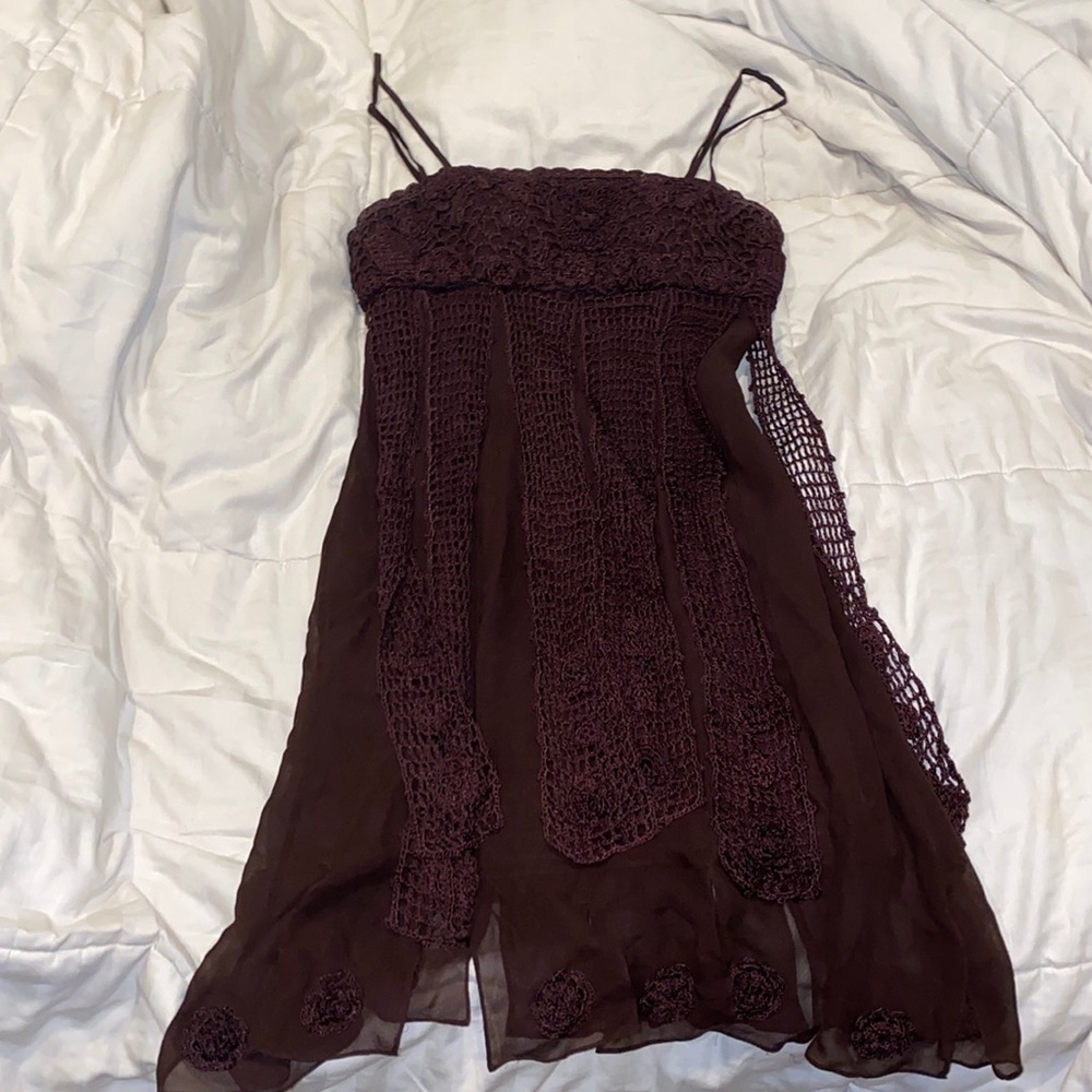 Sue Wong brown dress